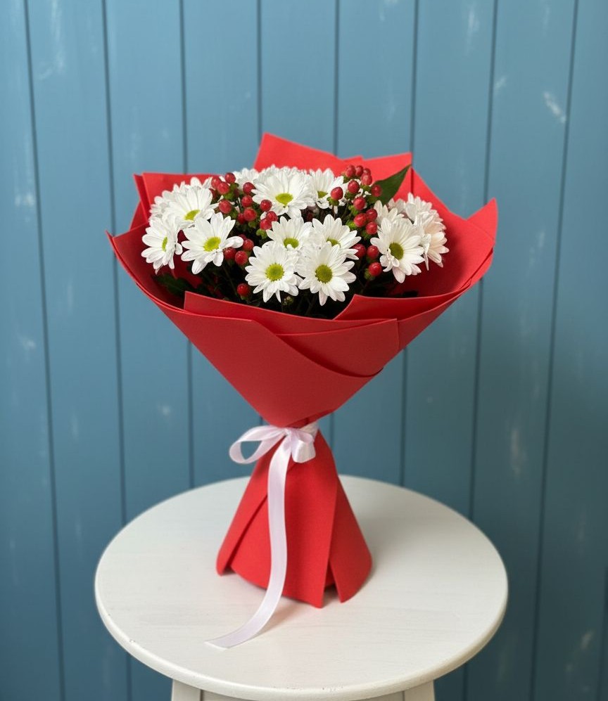 Букет цветов из: Хризантемы в Чепигинской