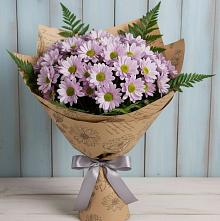 Букет цветов из:  Хризантемы #REPLACE_PRED# Чепигинской