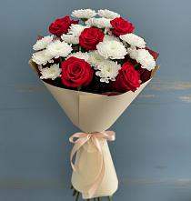 Букет цветов из:  Розы и Хризантемы в Чепигинской