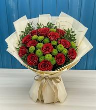 Букет цветов из:  Розы и Хризантемы в Чепигинской