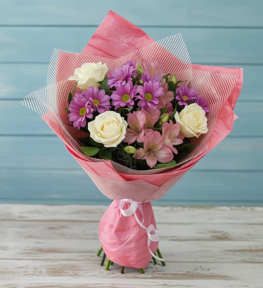 Букет цветов из: Герберы в Чепигинской